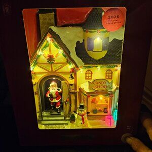 North Spruce Lane Animated Musical LED Candy Shop • 2025 Holiday Collection